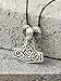 HAQUIL Mjolnir Necklace, Viking Goat Head Valknut Thor's Hammer Pendant, Faux Leather Cord, Viking Jewelry Gift (AD)