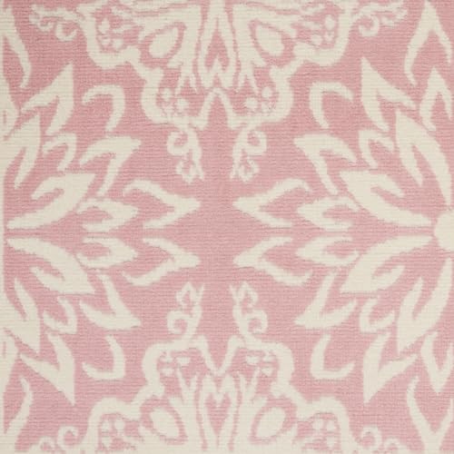 Nourison JUB06 Jubilant Floral Ivory/Pink 5'3'' X 7'3'' Area--Rug thumb #6