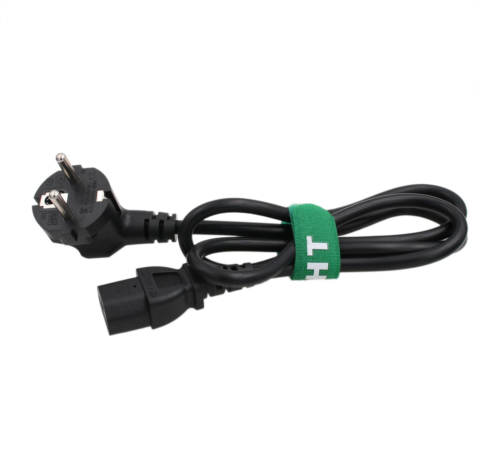 Câble D'alimentation Schuko EU CEE 7/7 Vers IEC C13 Angle Droit 1,5m - Idéal Pour Espaces Serrés
