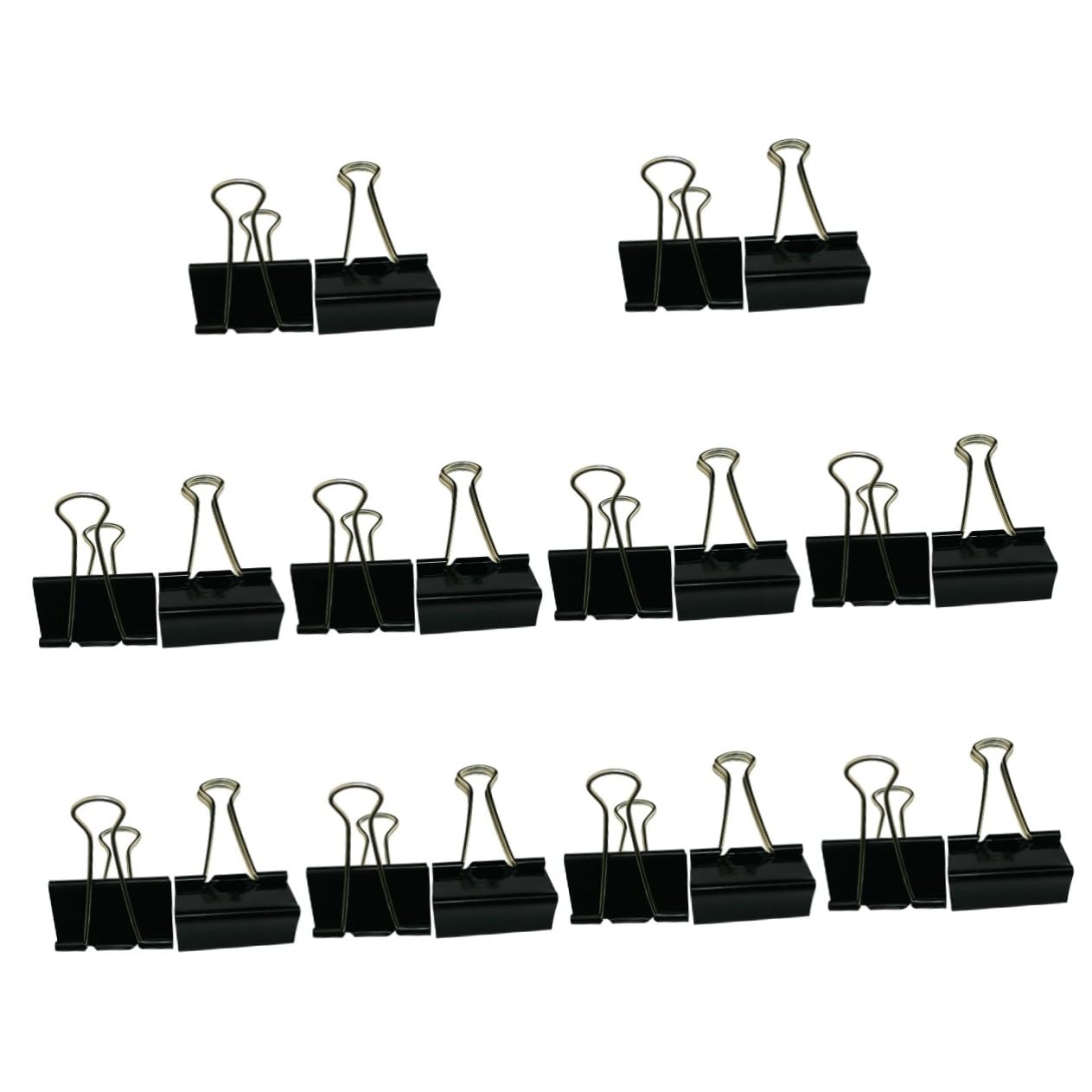 NUOBESTY 10 Set Di Fermagli Per Raccoglitori Finanziari Da 25 Mm Fermagli Per Carta in Metallo Articoli Per Ufficio Cancelleria Acciaio Temperato Per Uso Quotidiano 12 Pezzi * 10