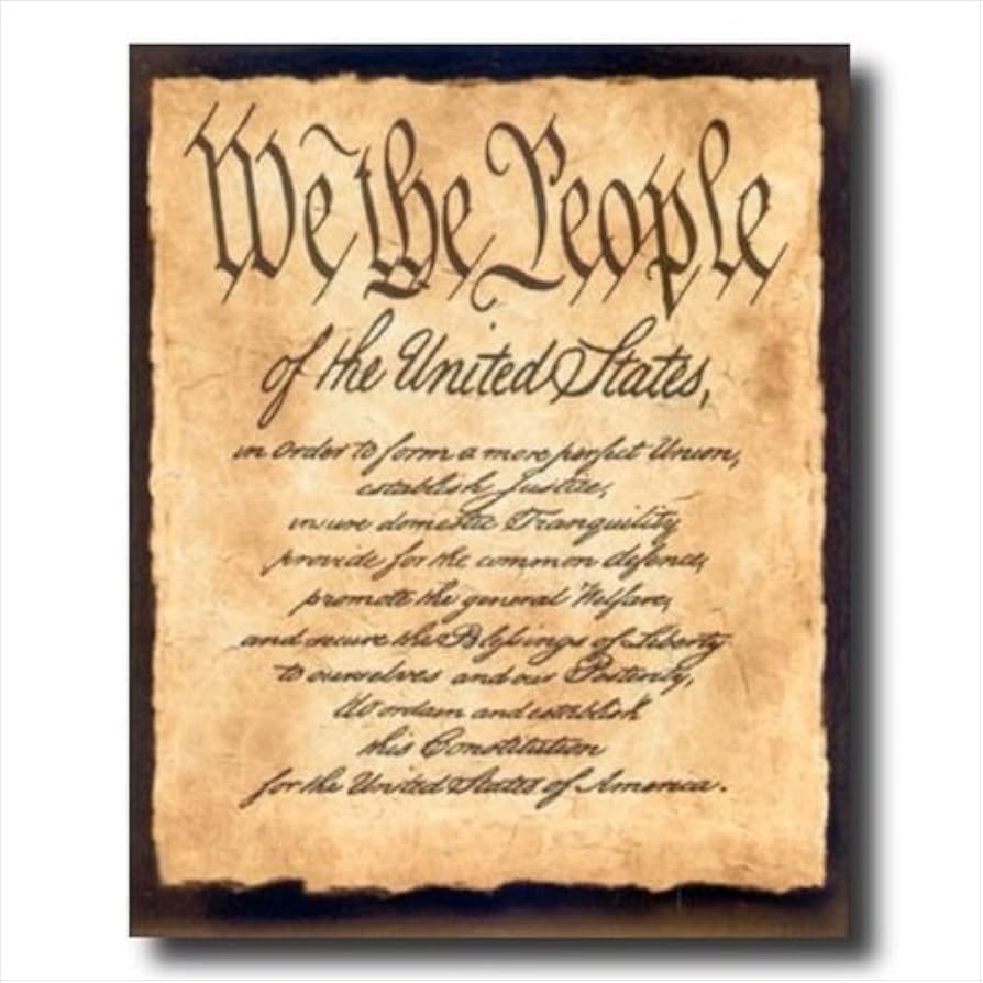 amazon-com-we-the-people-preamble-to-constitution-democracy-bill-of-rights-honey-framed-art-print-16x20-posters-prints for Free Copy Of The Constitution Printable Amazon.com: