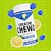 PVL Creatine Chewz – Sugar-Free Chewable Creatine Tablets for On-The-Go Use – 5g Creatine Monohydrate Per Day – Pre Workout & Post Workout Protein Support – 80 Tablets – Blue Razz Lemonade