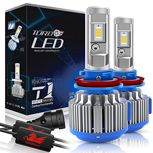 WinPower - H8/H9/H11 - Kits de conversion d'ampoules de phares à LED avec Canbus - Blanc Xenon 70W 7200Lm 6000K - 2 Pièces