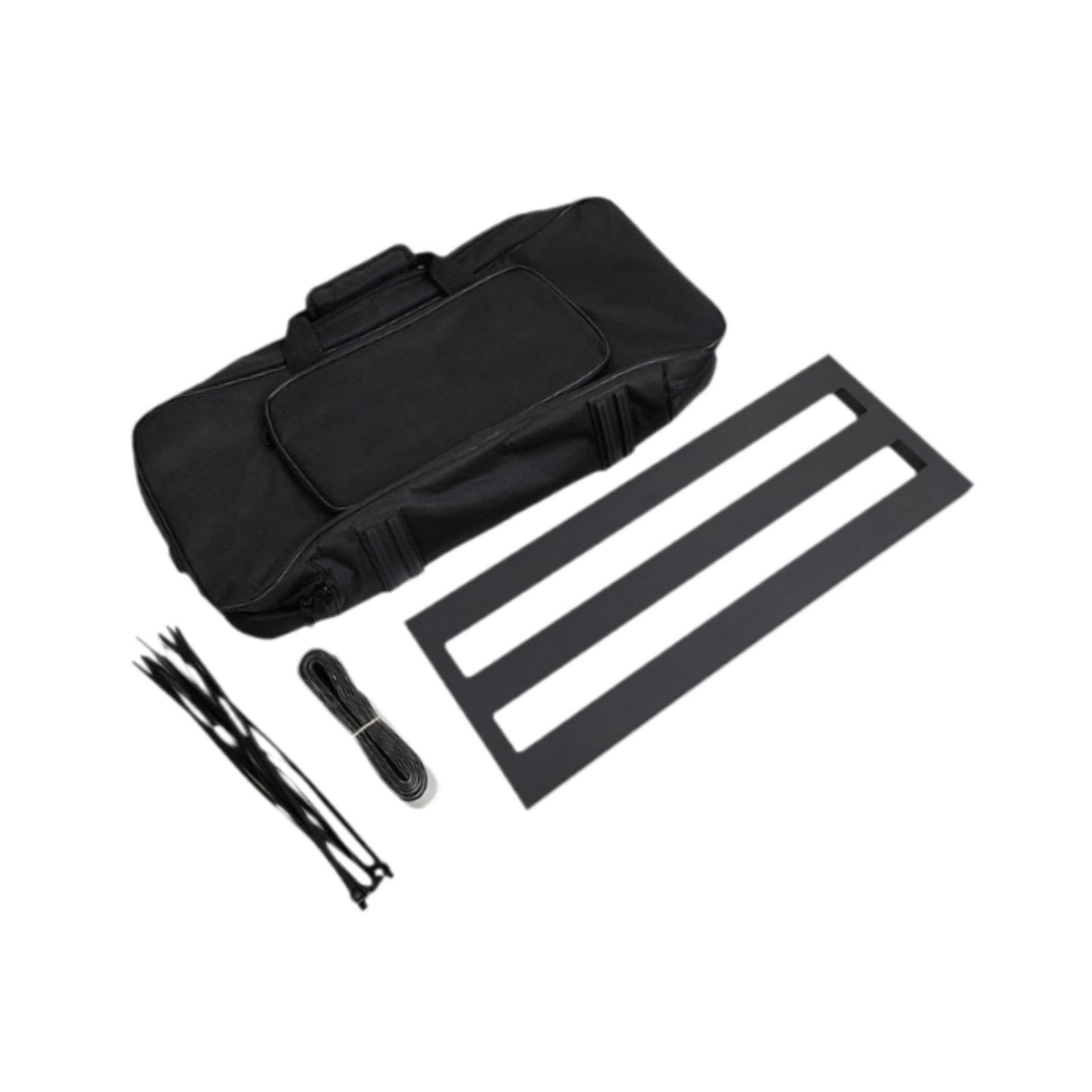 Colaxi Guitar Effect Pedal Board with Carry Bag Pedal Board Bag Sturdy Multifunction Metal Effect Pedalboard for Musical Instrument, M