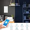 Smart Light Switch, Switch Single Circle Compatible with Timing Function, 3-Way AC 100-250V (US)(White)