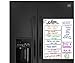 Monday Through Saturday Weekly Magnetic Dry Erase Refrigerator Whiteboard Menu Planner | Vertical Portrait Design | Use as Planner Calendar, Meal, Grocery, To Do or Chore List