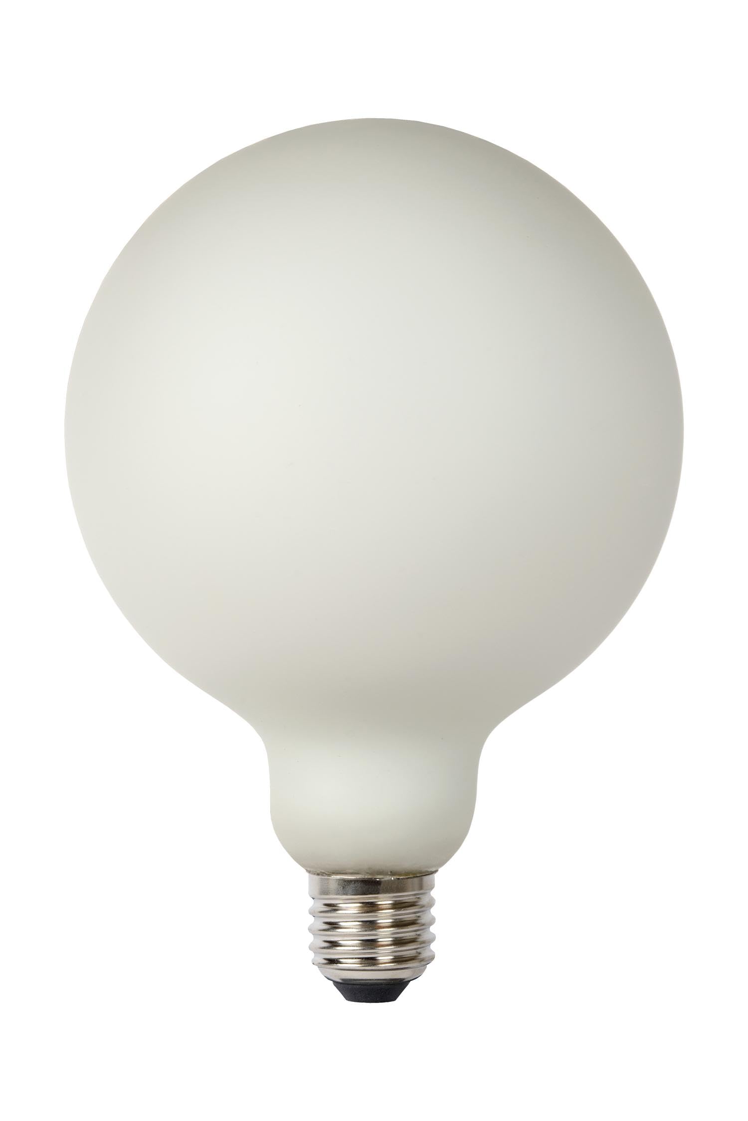 LUCIDE Step dim Bulb - Filament lamp - Diameter 12.5 cm - LED dim - E27-1 x 8 W 2700 K - 3 Step dim - Opal - Image 2