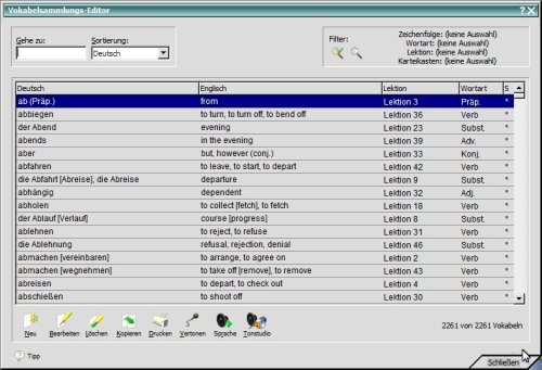 tulox Sprachtrainer Englisch - Vokabeltrainer, Konjugations- und Grammatiktrainer mit großem vertontem E-Großwörterbuch