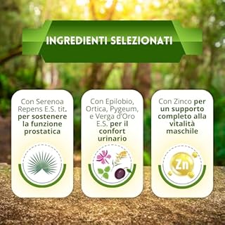 Serenoa Repens 660mg Saw Palmetto | Integratore Prostata Uomo con Estratto di Epilobio, Ortica e Pygeum per il Supporto delle Vie Urinarie Uomo