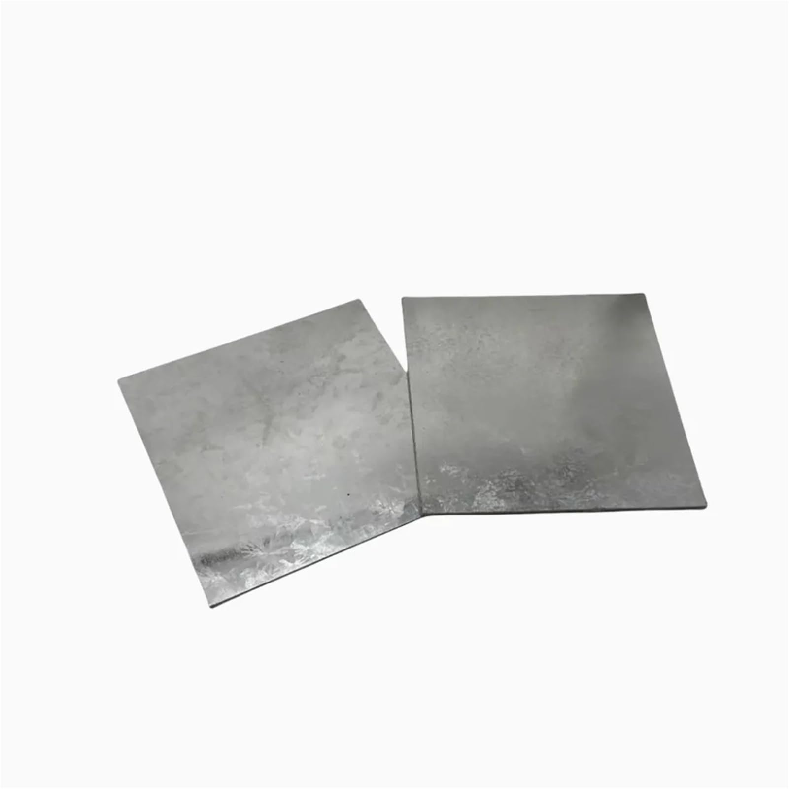Lamiera di ferro zincata, lamiera di ferro bianca, spessore 0,6 mm-5 mm(100X100X5mm 2pcs)
