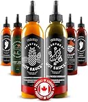 Heartbeat Hot Sauce – Signature Six Collection | Pineapple Habanero, Camp Sauce, Dill Pickle, Red Habanero, Poirier's & Scorpion | Small-Batch Canadian Hot Sauce Gift Set (6 × 177 mL)