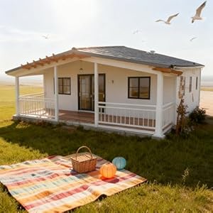 Luxury Prefab Tiny Home 20FT 40FT Portable Expandable Modular House with 2 3 4 5 Bedrooms and Kitchen, Customizable Container Tiny House to Live in for Adults Family Cabin or Vacation Retreat