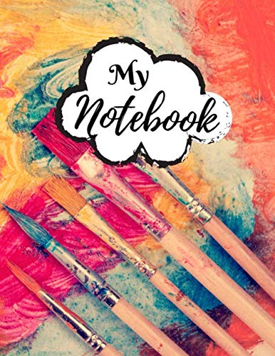 My Notebook: Kindergarten Handwriting Paper Notebook With Lines for ABC Kids - 120 Pages - Large (8.5 x 11 inches) - Premium Painting Cover (Vol.07)