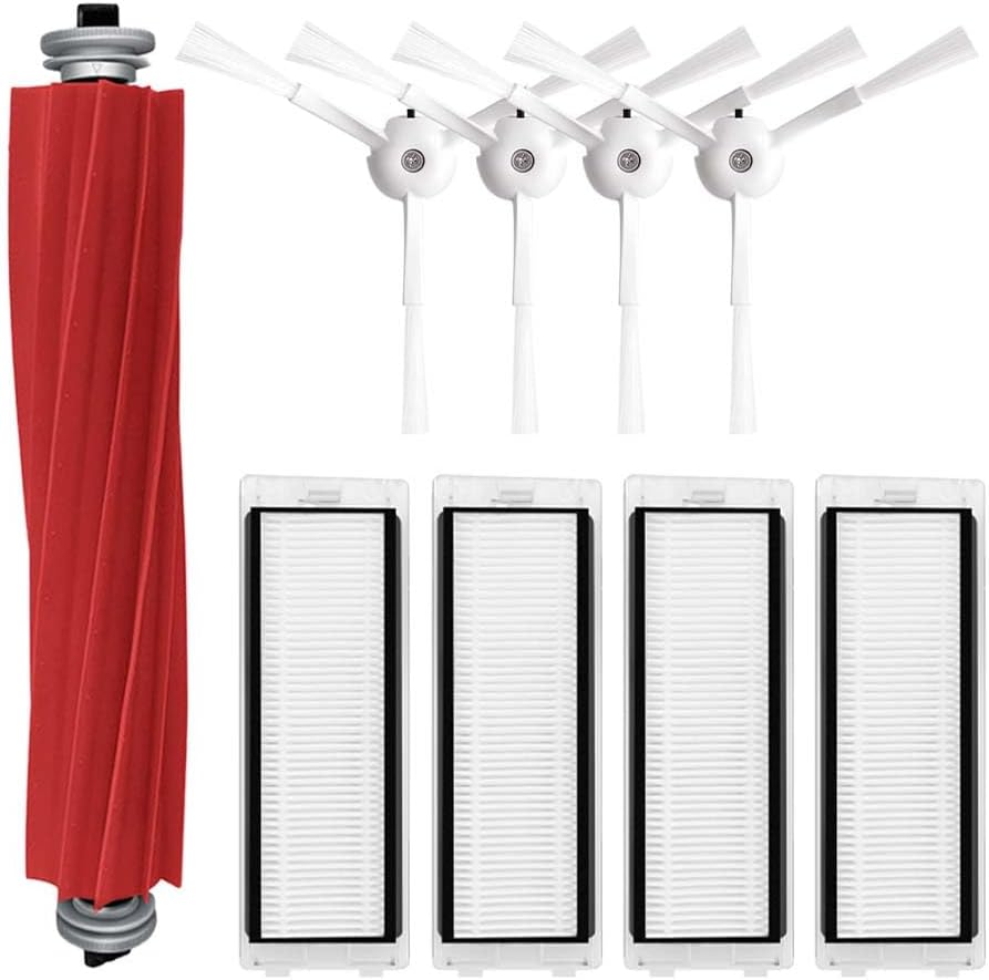Spare Part for for Q Revo / P10 A7400RR Robot Vacuums Main Side Brush Filter Mop Cloths Rag Dust Bag Spare Part Accessory - (Color: Set R)