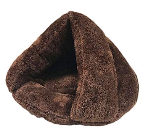 ペット ペット 犬 猫 用寝袋 【2019最新改良版】猫ハウス ペット用品 保温防寒 あったか 冬用 洗える ドーム型猫ハウス 小型犬 猫用 多機能2WAY 秋冬用 犬猫ベッド もこもこ あったか ぐっすり眠れる 猫ハウス 寝袋 室内用洗える ペットハウス