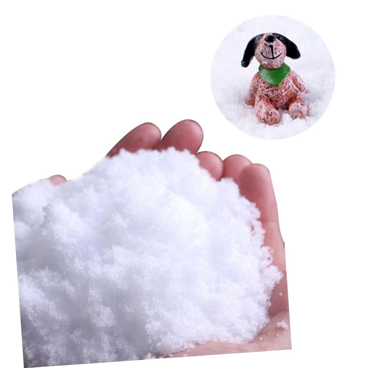 Neige Artificielle Blanche 500g Poudre Douce pour Décoration de Noël et Fêtes D'anniversaires