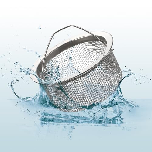 Colador para fregadero de cocina de acero inoxidable miniatura 4