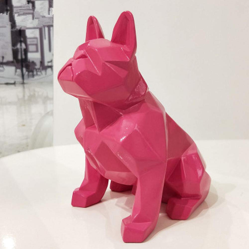 Chien statue moderne minimaliste et ornement pour l'ameublement extérieur du salon de jardin