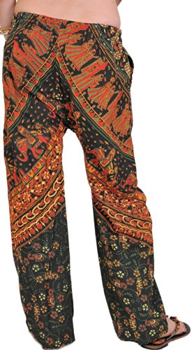 Image of Exotic India Casual Trousers from Pilkhuwa with Printed