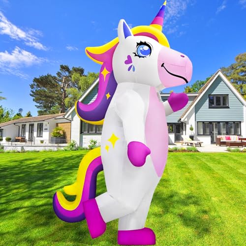 Danxilu Disfraces inflables disfraz inflable para adultos Lindo disfraz de unicornio inflable de cuerpo entero para hombres y mujeres para Halloween, cosplay, fiesta, temática animal, mascarada