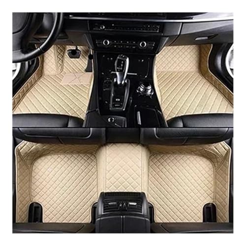 Tapis de sol Audi Q50 2014-2015 grand confort imperméable noir et beige
