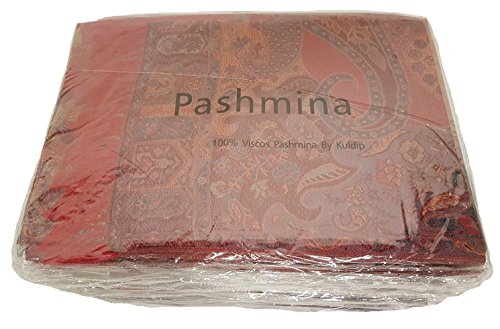 Kuldip Double Ply Double Sided Premium Jamawar Pashmina Scarf Shawl Wrap. Assorted. (Pack of 5)2