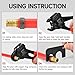iCrimp Angle Head F1807 PEX Pipe Crimping Tool for Copper Rings - 1/2&3/4-inch Two Crimper Set with 9.5