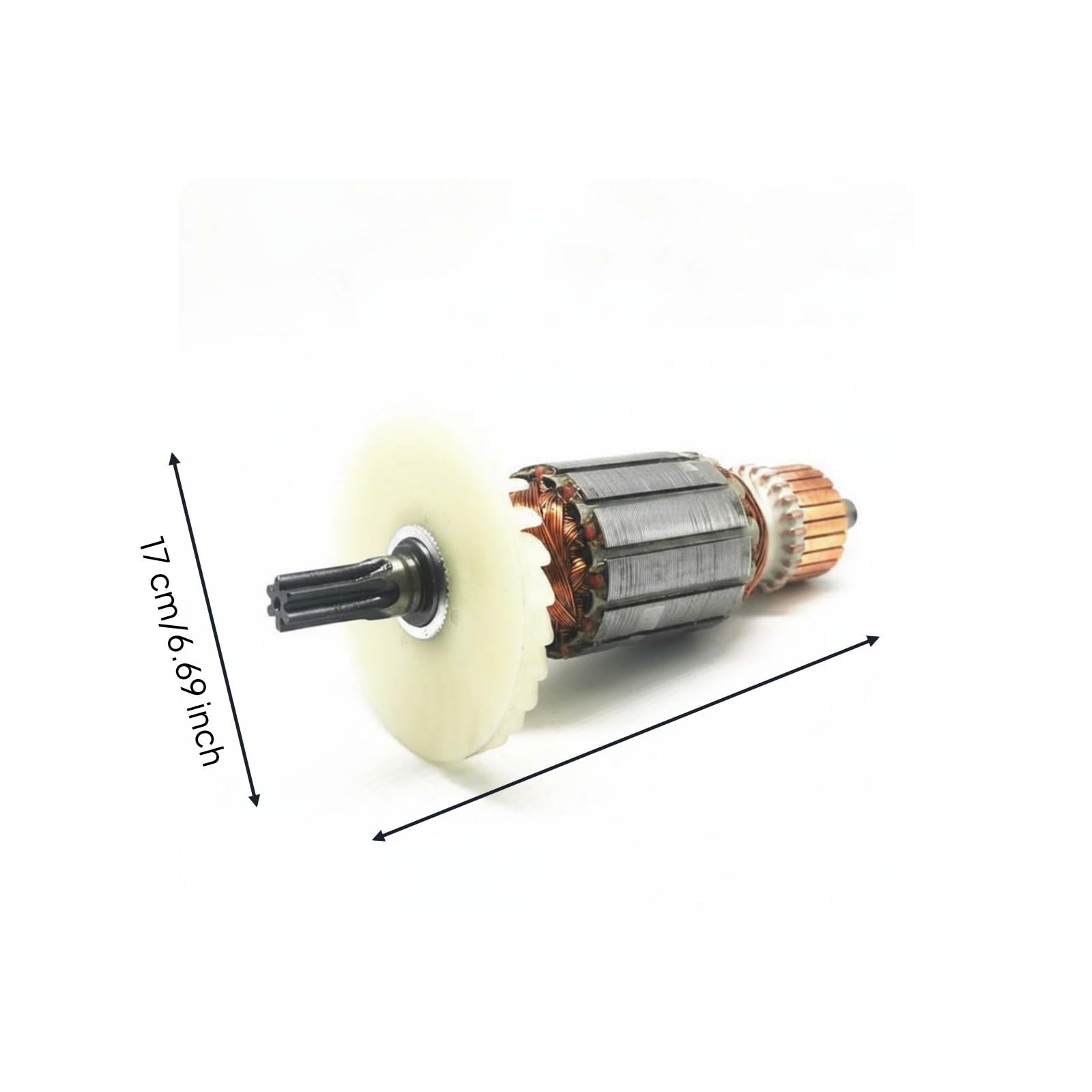 Rotor Elettrico Motore Utensile Ricambio Rotore Motore Armatura Ingranaggio Integrato Materiali Rame Acciaio Plastica per Durata E Rotazione Stabile