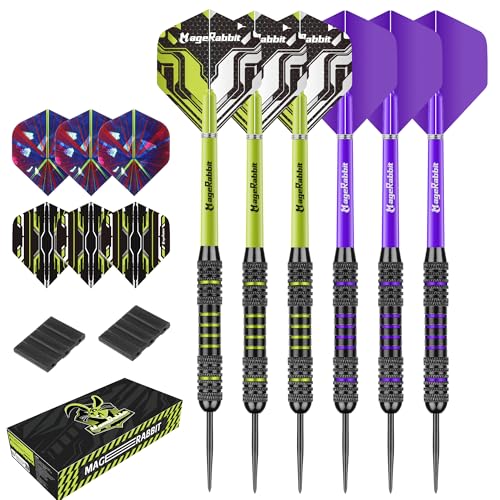 MageRabbit Dartpfeile mit Metallspitze, 6 Stück...