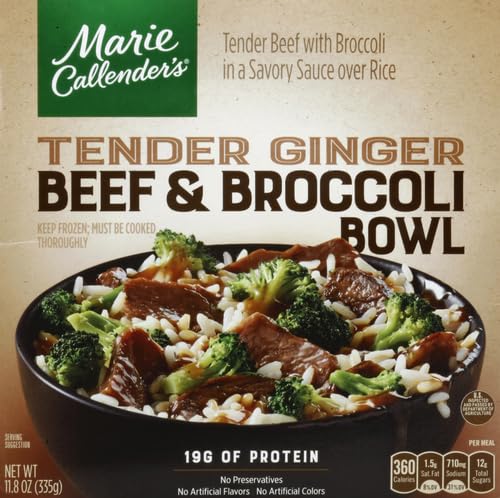 Marie Callender'S 20021131905525 Tender Ginger Beef And Broccoli Bowl, Frozen Meal thumb #1