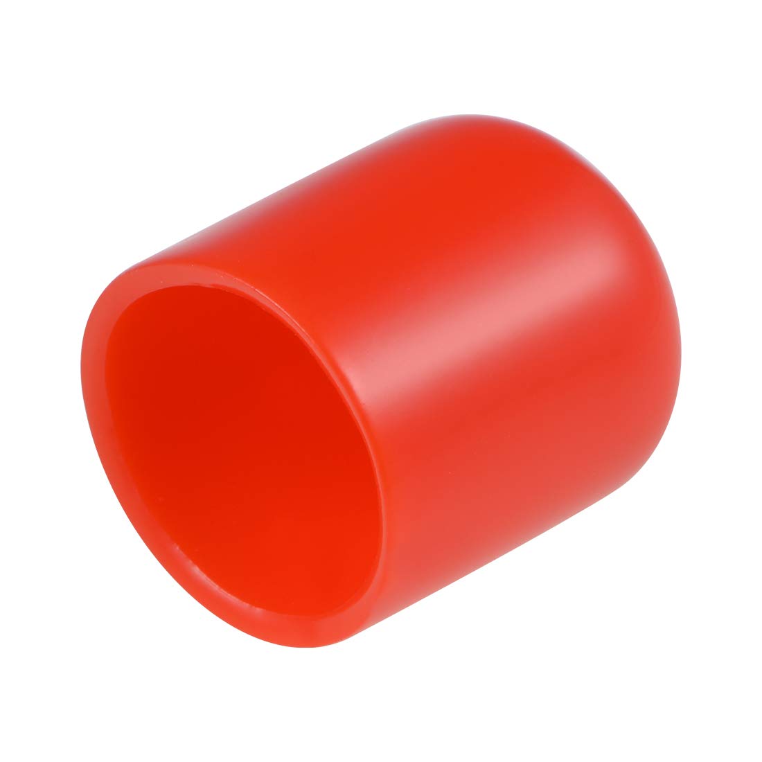 Tapas de goma de 19 mm uxcell en vinilo rojo redondo para proteger roscas, 25 unidades