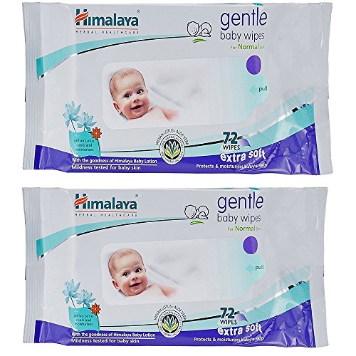 Image of Himalaya Gentle baby wipes 72+72 Pcs Combo