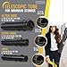 Flexzion Poster, Art, Document Tube with Strap, Expandable Waterproof Plastic Container, Telescoping Cylindrical Storage Case, Portable Paper Holder for Draft Sketch Blueprint, Black, youth large / 11