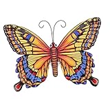 HIAKDOFT 1ピーシーアイアンアートバタフライ壁面装飾ペンダント 高耐久性