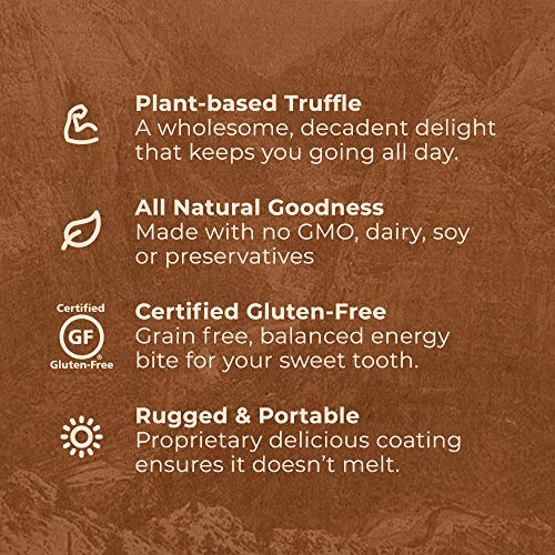 Trail Truffles – Vegan, Dark Chocolate Superfood Protein Balls – Healthy, Plant Based, Gluten Free, Dairy Free, Soy Free, Non-GMO Snacks (Assorted Flavors, 4 Pack) - Thumbnail 3