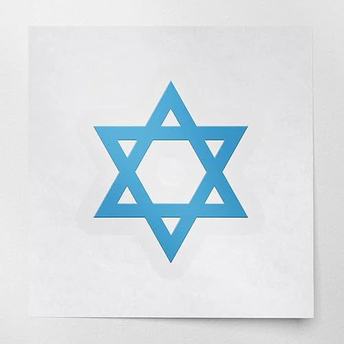 Miniatura 10 de Calcomanías de silueta de estrella David (negro) (juego de 2) calcomanías de vinilo impermeables de alta calidad para teléfono portátil, accesorio