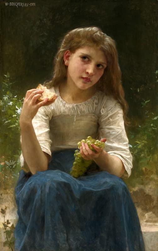 Toile murale abstraite le Snack de Bouguereau pour créer une ambiance galerie au salon