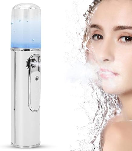 Vaporizador facial, vaporizador facial iónico, vaporizador facial de niebla cálida, aerógrafo hidratante portátil para la piel facial para hidratar