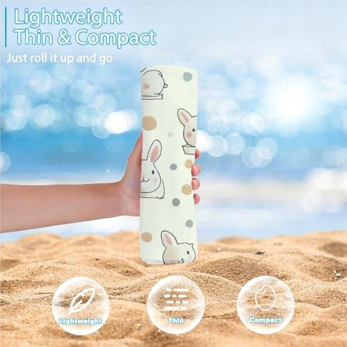 Drap de plage compact 200x90cm séchage rapide idéal pour le voyage - 5