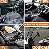 Steering Wheel Lock Seat Belt Lock,Car Locks Anti Theft Device,Wheel Locks for Cars Vehicle SUV Golf Cart Truck with 2 Keys (Black) #3