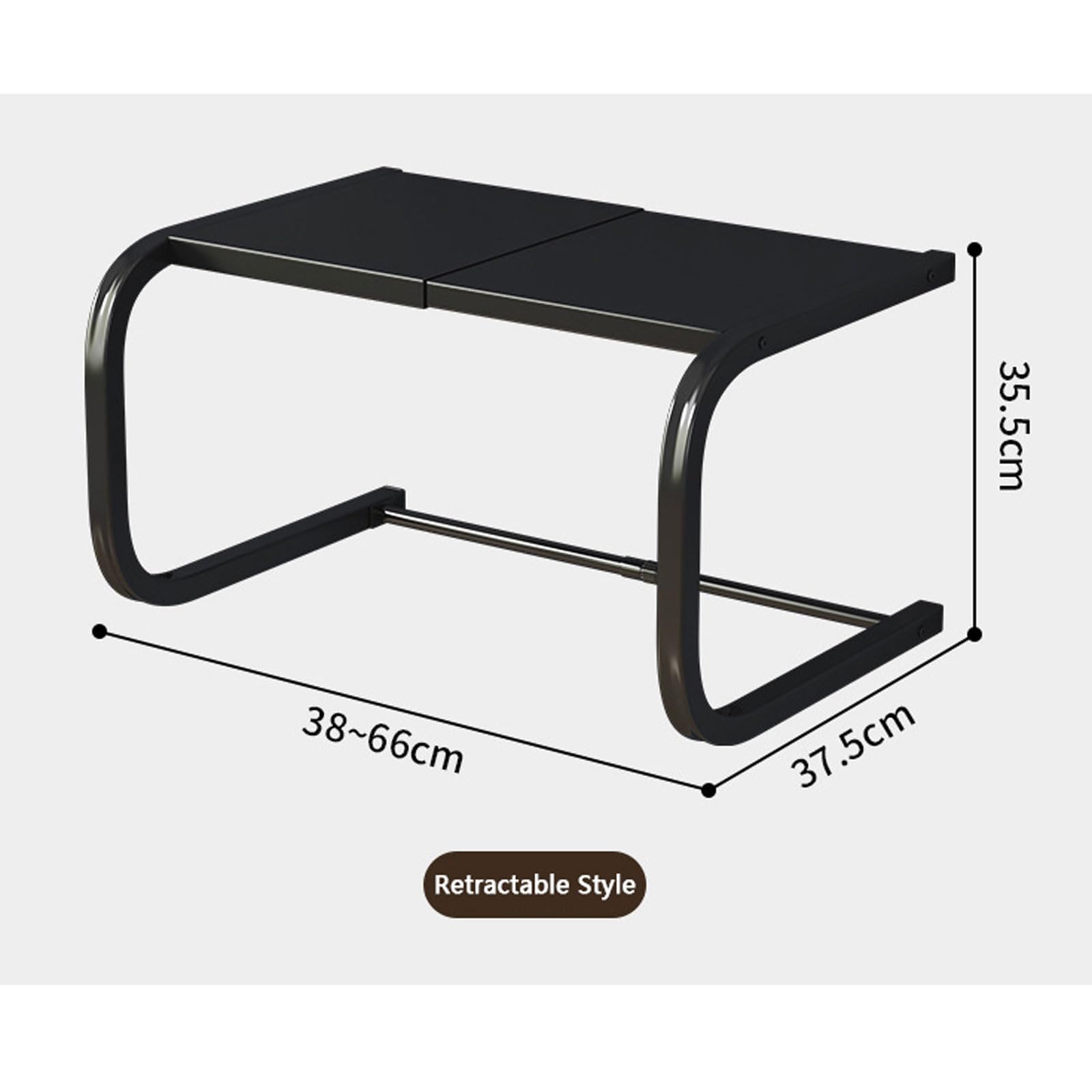 2-stöckiges Mikrowellen-Regal – Küchenregal aus Metall,freistehender Toaster-Organizer,Arbeitsplatten-Druckerständer und Bäckerregal,Arbeitsplatte Küche Regal Küche