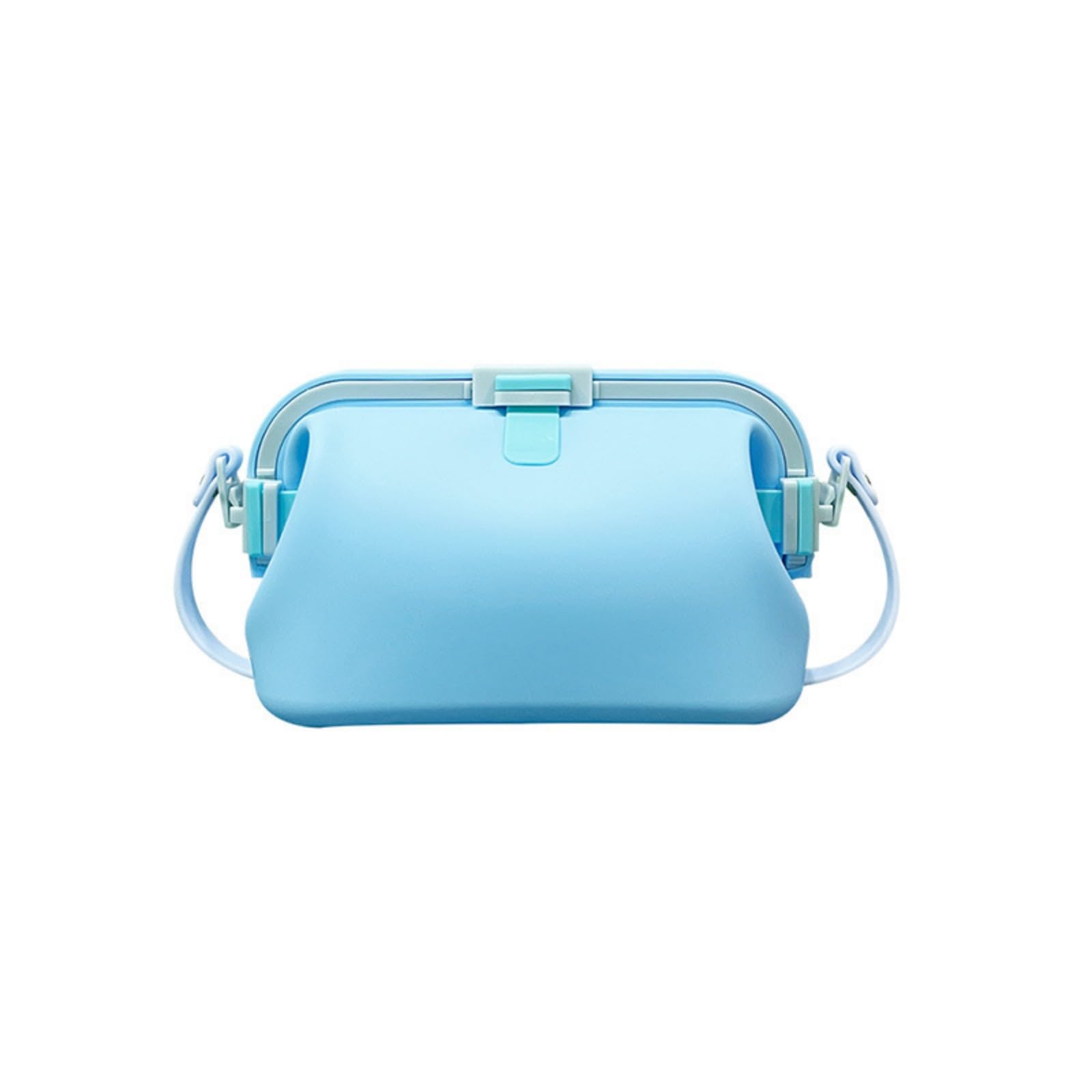 carotoe Portable Foldable Silicone Swim Shoulder Bag Waterproof Silicone Swimming Organiser for Swim Goggles Caps Wet Swimsuits Collapsing Bathing Suit Storage Bag