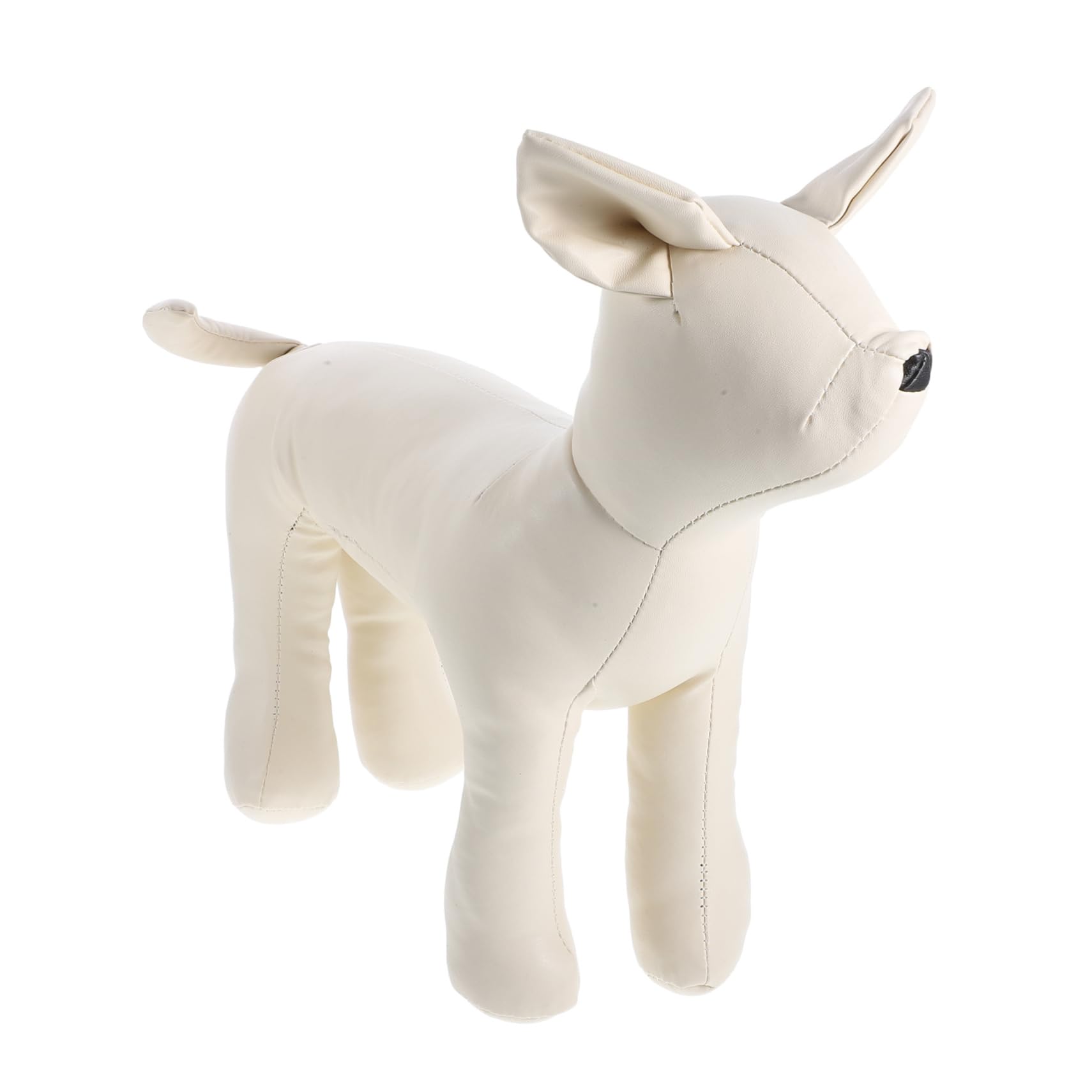 HAWILLOSCH Pet Dog Standing Mannequin Leather Display Model for Dog Outfits Pet Stores Aesthetic Showcase for Costumes and Apparel S