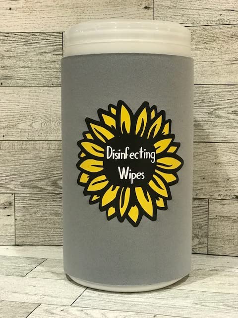 Sunflower Disinfecting Wipe Cover (Large, Gray)