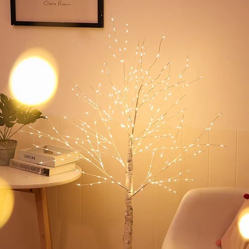 Welitesim 24” Birch Tree Light 24 Lamp Beads Fashion Table Lamp Christmas Decoration New Year's Light Powered By Usb Interior Lighting Reading Living Room Light Living Room Decorations #TOP4