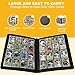 Arkeiliy Premium Ringless Trading Card Binder - 1024 Capacity, 16 Side-Loading Pockets per Page, Archival Quality Protection & Anti-Slip Spine for TCG, MTG, Sports Cards (Black II)