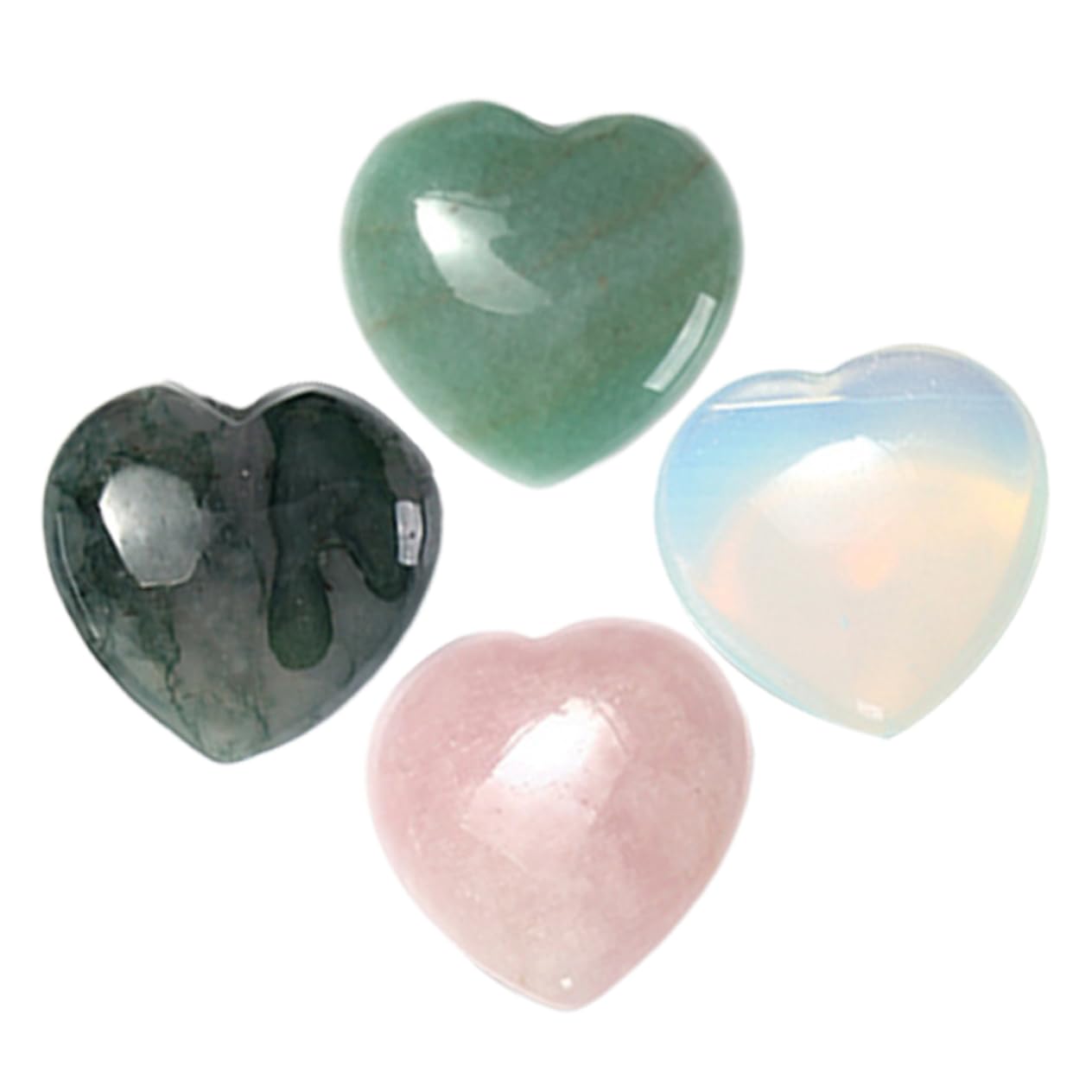 水晶♡ハート型(置物)珍しい綺麗なカットタイプ Amazon.co.jp: Toyvian 4個天然水晶ハート型宝 用 インテリア装飾や に