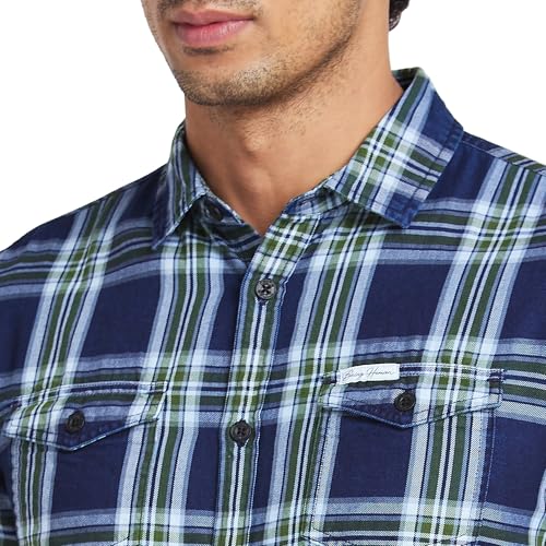 Image of Being Human Brown Slim Fit Regular Collar Men's Shirt Clothing