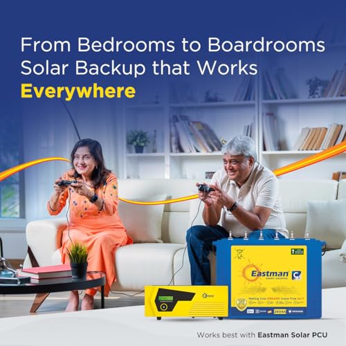 Image of Eastman EM260SB | Eastman 260Ah Tall Tubular Solar Battery | Warranty 120 (60+60) Months for Home & Office