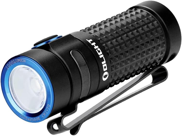 S1R II 1000 Lumen Compact Rechargeable EDC Flashlight with Single Rechargeable Battery and Magnetic Charging Cable